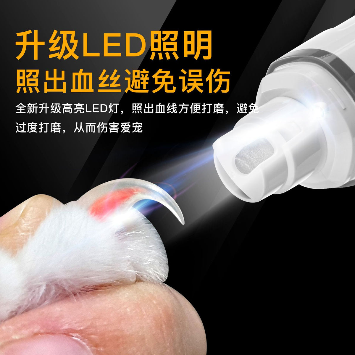 LED Pet Nail Trimmer for Dogs & Cats