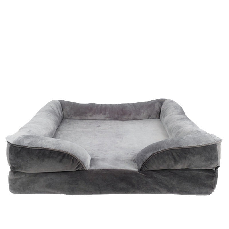 Pet plush sofa for dogs comfortable removable cleaning general purpose medium and large pet nest