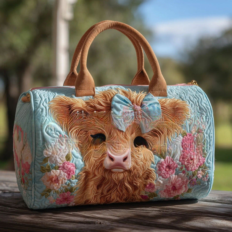 Large-capacity pet travel bags for dogs and cats, digital printed zipper travel bags