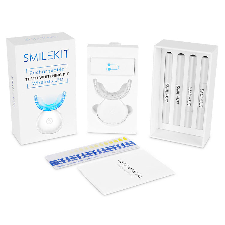 Teeth Whitening Kit Beauty Light Wireless charging cleaning light