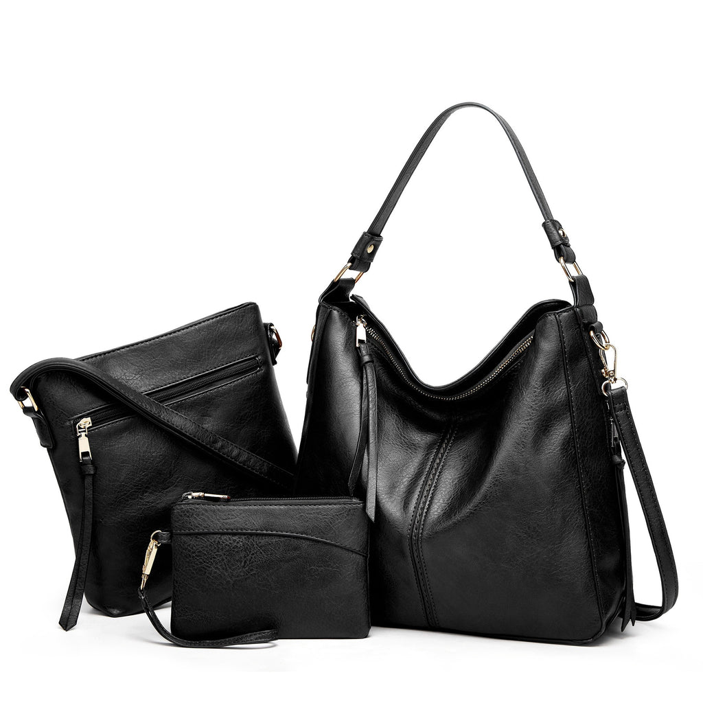 Soft leather large-capacity women's bag, tote bun mother bag