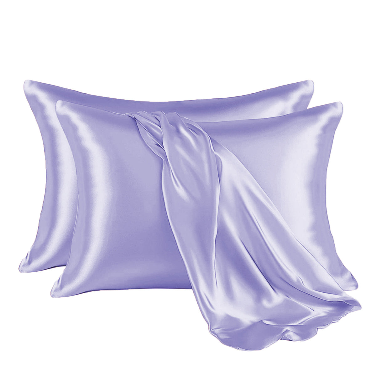 pillowcase, a pair of silk pillowcases, a pair of silk satin double American pillowcases