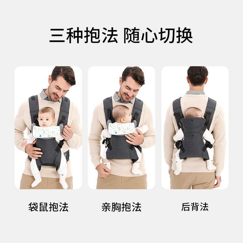 Baby carrier waist stool, infant hold, vertical hold, front hold, back carry bag, safety belt