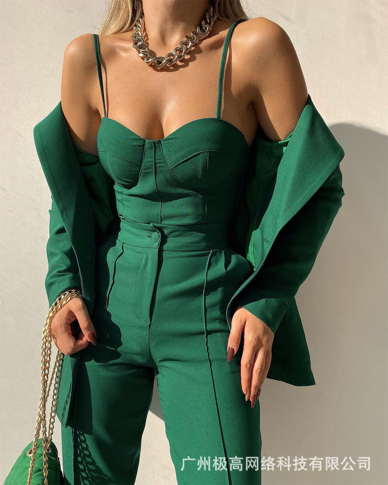 Women's Halter Slim Pantsuit