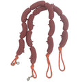 A dog leash, a string of big sausages, a funny all and medium-sized dog leash, a pet dog leash