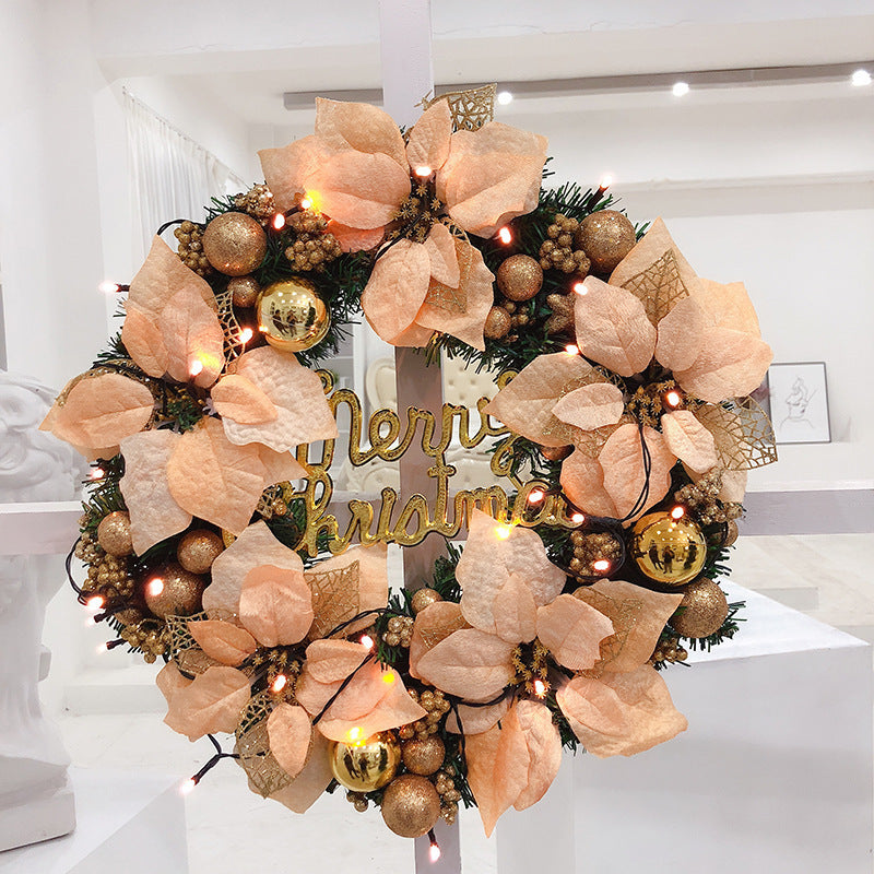 Christmas Wreath Decorations Creative Hanging Ornaments for Christmas Tree, Home Holiday Atmosphere Decoration