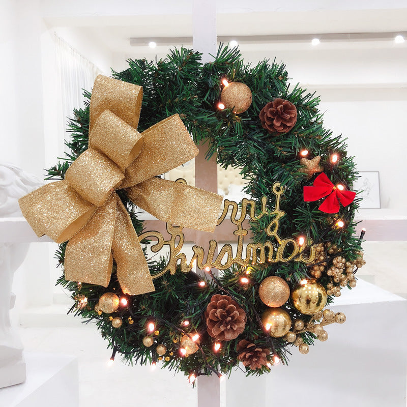 Christmas Wreath Decorations Creative Hanging Ornaments for Christmas Tree, Home Holiday Atmosphere Decoration