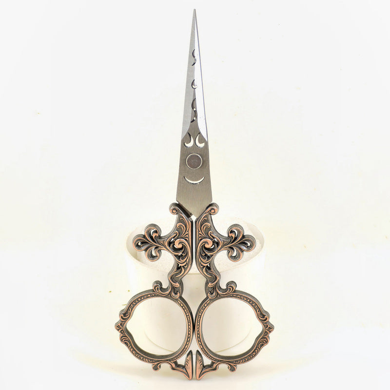 European Victorian Carved Scissors – Retro Embroidery Thread Snips, Cross Stitch Scissors, Tea Ceremony Tailoring Shears