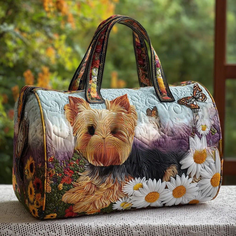Large-capacity pet travel bags for dogs and cats, digital printed zipper travel bags